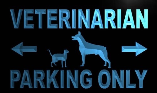 Veterinarian Parking Only Neon Light Sign